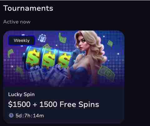 7BitCasino tournaments screenshot