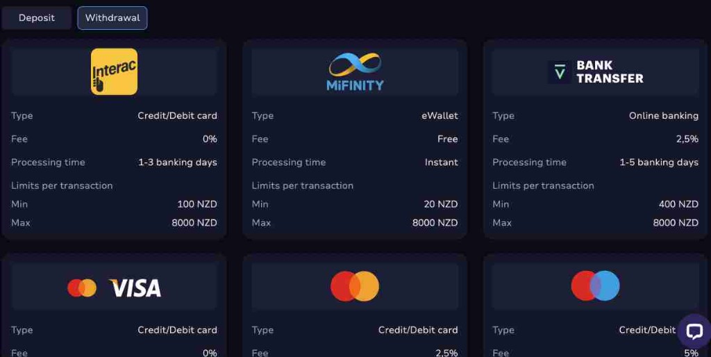 7BitCasino withdrawal screenshot
