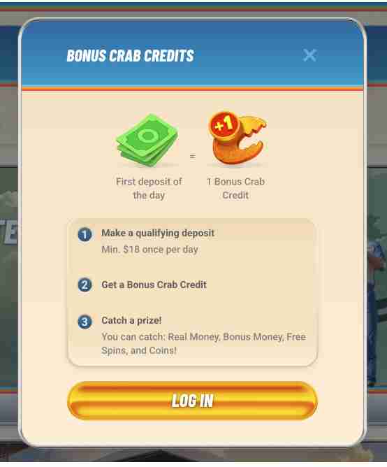Vegasino Bonus Crab screenshot